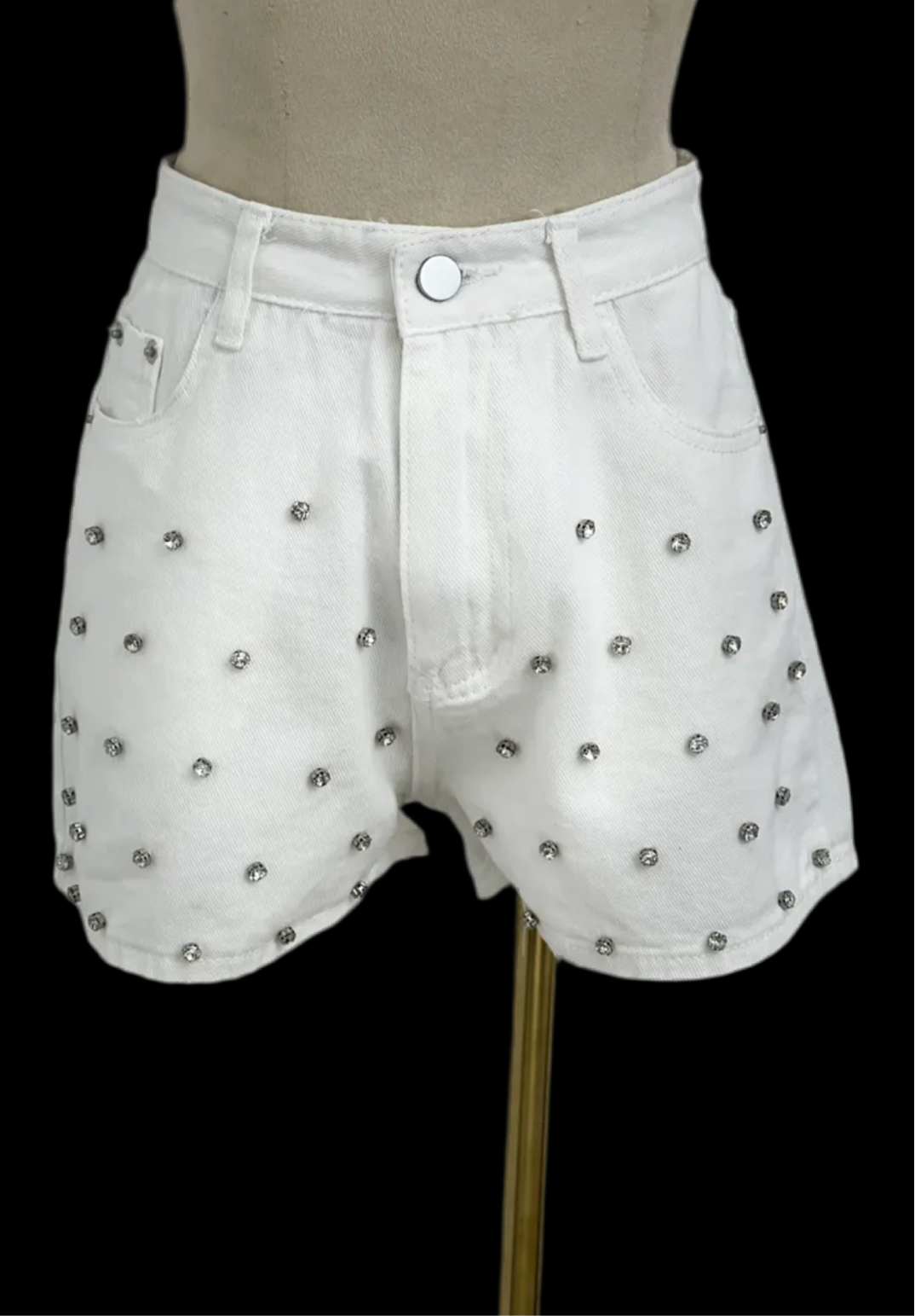 Shorts con strass